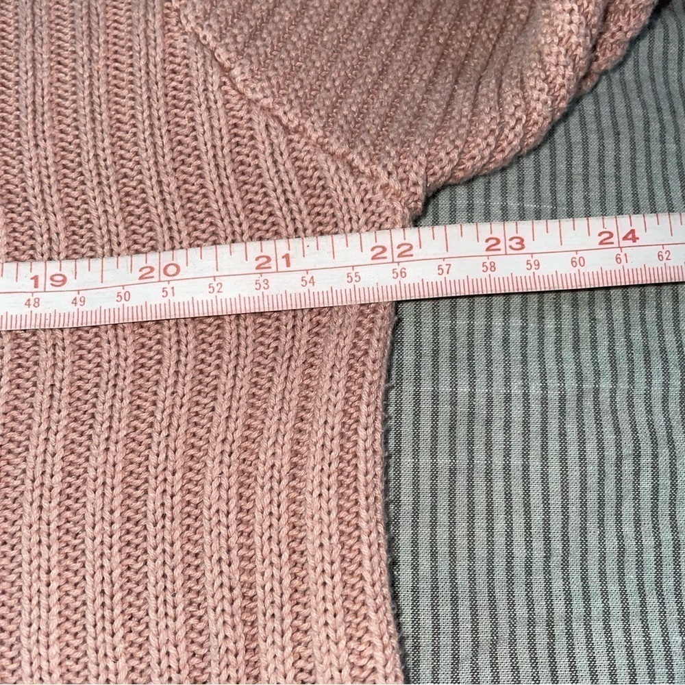 Vince Camuto Soft Knit Dusty Rose Cowl Neck Sweater Oversized Size Small - Picture 10 of 11